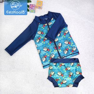OnePieces Eezkoala babyzwempak UV-bestendig en lange mouw rits baby badmode uitslag vest voor peuter zwempak kinderen 230601