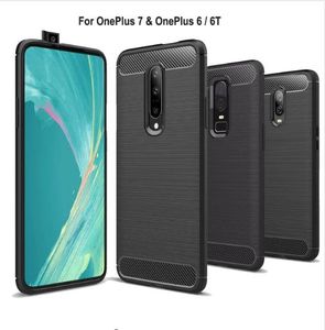 OnePlus 5 5T 6 6T 7 Case Soft Silicon TPU Cover Carbon Fiber Case For One Plus 6 6T OnePlus 7 Pro Phone Cases Fundas Back Cover