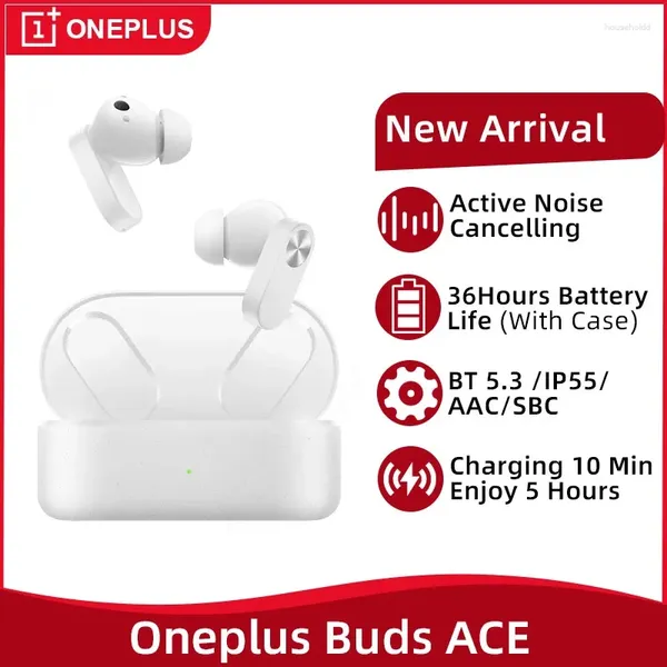 Oneplus Buds ACE TWS auriculares Bluetooth 5,3 cancelación activa de ruido auriculares inalámbricos 36 horas de duración de la batería para 11