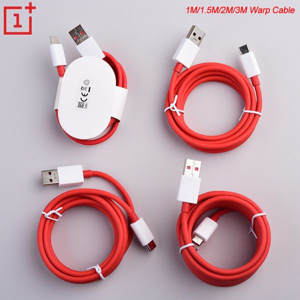Câble Oneplus Dash Type C USB 3.1 câble de charge rapide rapide 1 m/1.5 m/2 m/3 m câble Oneplus Warp Charge 5V6A type-c