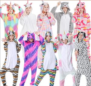 Onesie Pijamas Animal Theme Traje Monos Mujeres Hombres Dibujos animados Cosplay Onepiece Ropa de dormir Unisex Homewear Carnival Night Anime One-Piece Plush S M L XL
