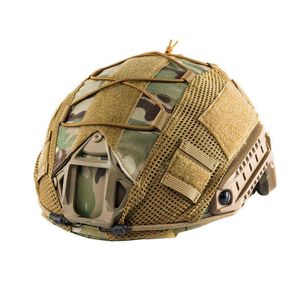 Onetigris Tactical Multicam Helmet Cover for XL Ops-Core Fast PJ Airsoft Helmets l Tallys Ballistic Helmets W220311