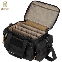 ONETIGRIS Sac de gamme tactique Système Molle Accessoire de chasse en plein air Étui pour pistolet en nylon Pack Outils pour pistolet Épaule Sniper Noir 240111