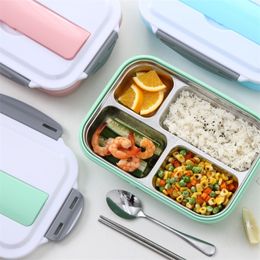 OneUp 304 roestvrijstalen lunchbox met thermische tas BPA gratis Bento Box Microwavable Food Container voor studenten kantoormedewerker 201015