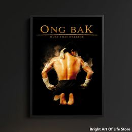 Ong Bak Muay Thai Warrior (2003) Póster de película Estrella Actor Arte Cortada Pintura decorativa impresa (sin marco)