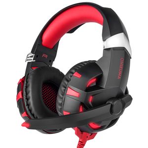 ONIKUMA K2 Gaming Headset 7.1 Channel Sound Stereo Casque Gaming Headphone with Mic LED Light for PS4 PC Laptop Computer
