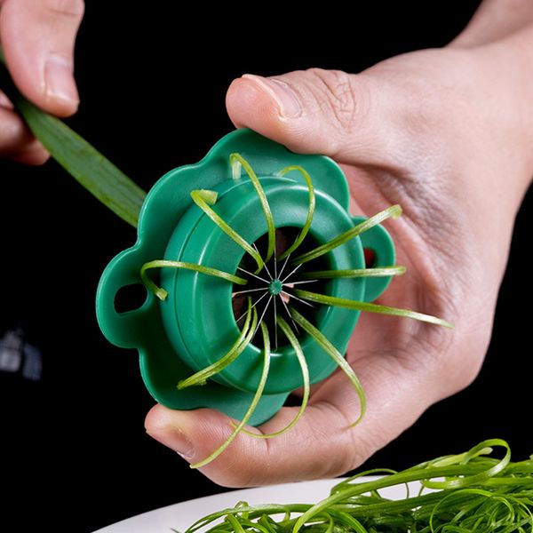 Coupe-oignon en acier inoxydable râpe fleur de prunier en forme de déchiquetage couteau en soie hachoir à légumes trancheuse à ail accessoires de cuisine