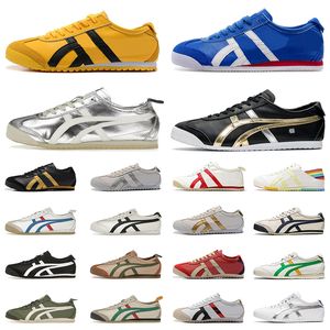 Onitsukas Tiger Mexico 66 dameshoensloopschoenen zwart wit blauw geel beige zilveren designer schoen buitenschoenen sport sneakers trainers