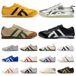 Onitsukass Tiger Mexico 66 Athletic Running Shoes Men Women Geelblauw Wit Sier Bruine Red Red Schoen Sports sneakers Trainers Dghate