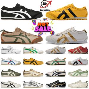 Onitsukass Tiger Mexico 66 Sneakers lifestyle Femmes Men designers Chaussures de course noir blanc bleu jaune beige basse formelle Loafer