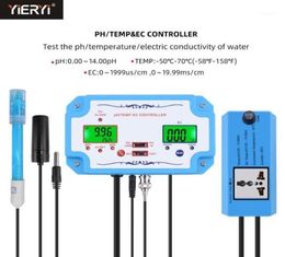 Testeur pHECTEMP en ligne, détecteur de qualité de l'eau, contrôleur de pH, prise relais, électrode remplaçable, sonde de Type BNC, prise US EU19109351