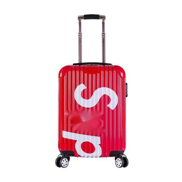 Valise de mode trolley rouge en ligne 20 pouces valise de mode pour hommes et femmes valise personnalisée boîte-cadeau 38