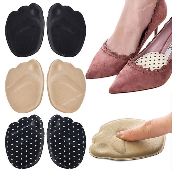 1 paire de coussinets de talon doux, talons hauts, semelle intérieure, soins des pieds, avant-pied, demi-mètre, tapis, soulagement de la douleur de la voûte plantaire, protection pour femmes, coussin de chaussure, Camping, randonnée