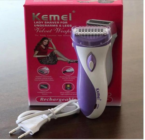 Solo 220v enchufe de la UE afeitadoras impermeables para mujer afeitadora eléctrica recargable para mujer depiladora cortadora de pelo trimmer4662449