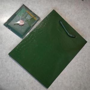 Uniquement sac fourre-tout et carte d'origine, boîtes de montre vertes, boîte-cadeau, boîte d'emballage 300N