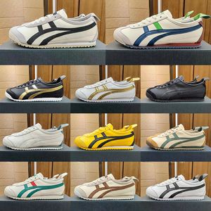 Onitsuka Tiger Designer Chaussures de course Low Top Retro Athletic Hommes Femmes Baskets Sports de plein air Baskets Obsidian Gris Crème Blanc Noir Ivy Outdoor Trail Baskets