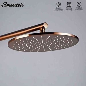 Alleen douche hoofd messing badkamer accessoires mat zwart gepolijst roos goud geborsteld chroom ronde huisverbetering Vervanging deel H1209