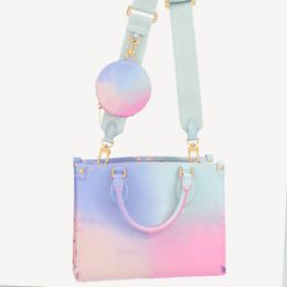 ONTHEGO PM GM Gradient Pastel Designer Tote Grande Capacité Patchwork Sac À Main Mode Totes De Luxe Sac À Bandoulière Femme Toron Poignée Lady