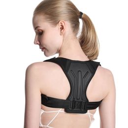 OOTDTY corrección de postura ajustable hombres mujeres espalda hombro soporte recto cinturón cómodo tira suave Corrector