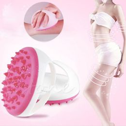 OOTDTY Handheld Bad Douche Anti Cellulite Full Body Massage Borstel Afslanken Schoonheid Z07 Drop Y1126242Q