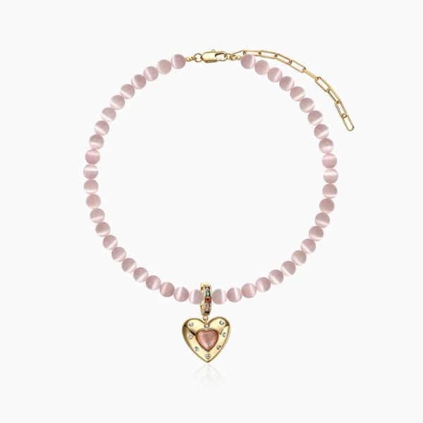 Collier de perles opale, Design de Niche, étoiles d'amour, boucles d'oreilles, chaîne de clavicule, personnalité, tempérament, accessoires bijoux