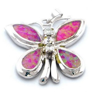 colgante de ópalo de moda Fuego mexicano Opal Butterfly Colgante