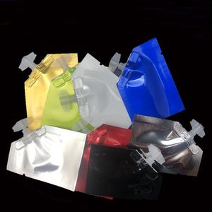 Bolsa de aluminio puro sellada al vacío con fondo abierto, 5ml, 5x7cm, bolsa de papel de Mylar de viaje con tapa, bolsas de muestra cosmética para crema facial