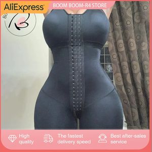 Buste ouvert Faja Body Invisible Booty Shaper Mi-longueur Minceur Dentelle Fajas Colombianas Post BBL Post Op Chirurgie Fournitures 240109