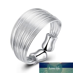 Open Multi-Line Ring Verzilverd Kleur Ringen voor Vrouwen Sieraden Sieraden Anil Anillos Aneis Bague Anelli Anillo Love Gift A75 Fabriek Prijs Expert Design Quality