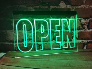 Open nieuw display Cafe Business Nieuwe snijborden Bar LED Neon Sign Home Decor Crafts