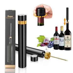 Openers Air Pressure Pump Wine Bottle Opener Portable Stainless Steel Pin Easy Cork Remover Corkscrew for Home Party Wine Lovers Tools 230825