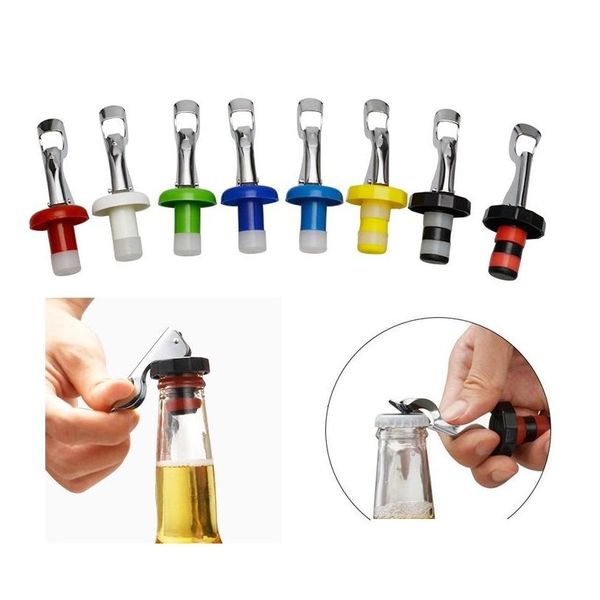 Abridores Cerveza Botella Abridor Tapón de vino Tapón Espumoso Champán Sellador Tapa Herramientas de cocina Accesorios LX2451 Entrega de gota Home Garden DHC6I