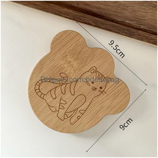 Ouvre-ouvre-cartes de bricolage de bricolage en bois rond bouteille ouvreuse à trousie de caboche de réfrigérateur à la décoration bière Logo personnalisé Home Garden Kitchen Drop D Otkac