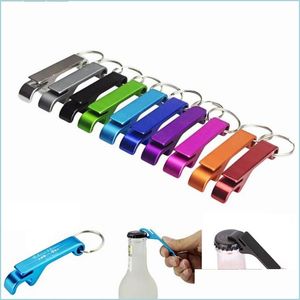 Openers creatieve mtifunctionele bierflesopener schroevendraaier sleutelhanger 8 kleuren mini aluminium keuken drop levering home tuin dinin dhn84