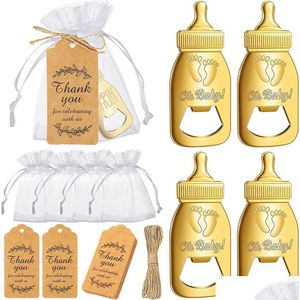 Openers Factory Baby Bottle Opener Shower Party Favor Retourgiften voor gast Souvenir Kids Verjaardag Kd1 Drop Delivery Home Garden Ki Dhvju