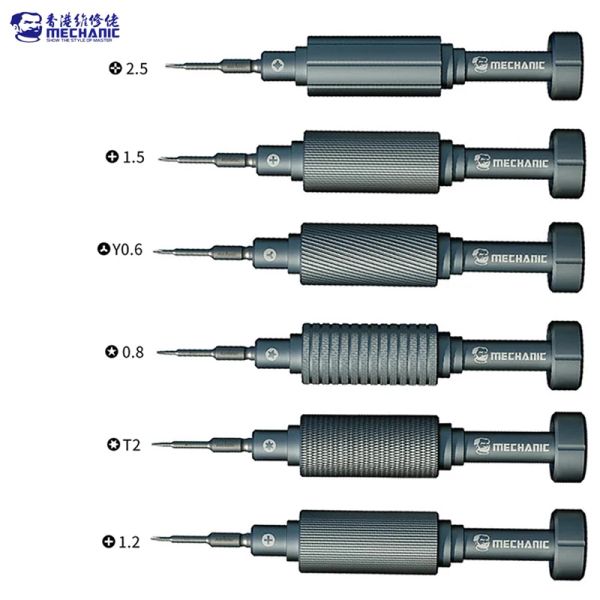 Ouverteurs mécaniciens tournevis T2 Y0.6 Pentalobe Convex Cross Torx Y0.6 Téléphone Disassement Téléphonie Réparation de l'horloge Outil d'ouverture