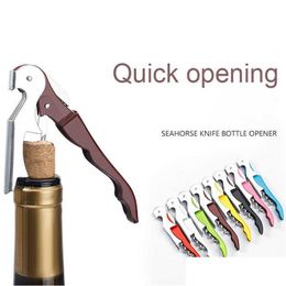 Ouvre-bouteilles multifonctions 2 en 1 en acier inoxydable, bouchon de vin, tire-bouchon, bouchon de bière, Gadget de cuisine, accessoires de Bar, livraison directe Dhvp2