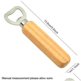 Ouvreurs Nouveaux outils de cuisine en bois en bois en acier inoxydable