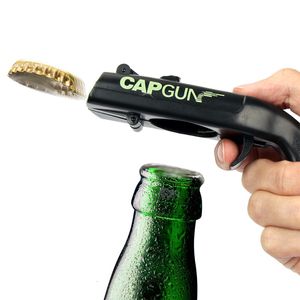 Openers draagbare cap gun creatief vliegen er fles bieropener bar opening drink opening gevormde deksels shooter roodgrijs 230419