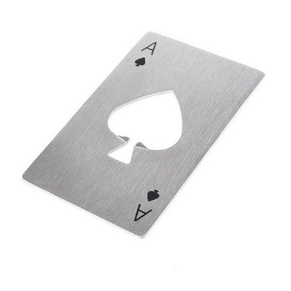 Ouvreur Élégant Poker Carte À Jouer As De Pique Bar Outil En Acier Inoxydable Soda Bière Bouteille Cap Ouvreur Cadeau Wa2068 Drop Delivery Accueil Dhas5