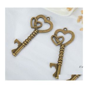 Ouvre-bouteille Vintage Clé Double Coeur Ouvre-bouteille Pendentif De Mariage Fête De La Bière Souvenir Cadeau Faveur De Fête Rra12752 Drop Delivery Accueil G Otahm