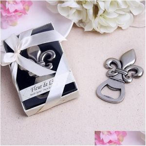 Ouvre-ouvreurs Vintage Openders Openders Metal Fleur de Lis Openser de bouteille de bière en forme pour le mariage Gift and Giveaways 6 5yk BB Dr Dhgarden Dhslv