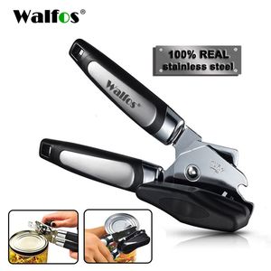 Openers WALFOS Stainless Steel Beer Can Opener Ergonomic Manual Jar Wine Bottle Opener Knife for Cans Lid Kitchen Accessories Gadgets 230601