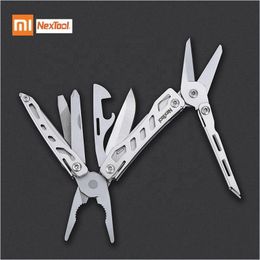 Xiaomi NexTool réparateur pince Mini phare 10 en 1 Multitool couteau pliant outil à main tournevis pince décapsuleur extérieur