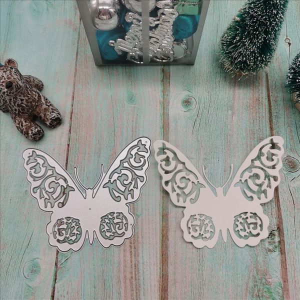 Openwork Wings Butterfly Metal Cut Dies Nouveau pour le scrapbooking Album DIY Folder de dossier de cartes de cartes de cartes de cartes de cartes