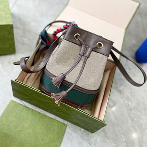 Ophidia bucket bag schoudertas Dames crossbody tassen luxe handtas portemonnee portemonnee rugzak