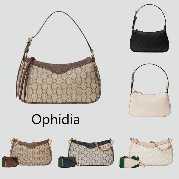 Ophidia Hobo Sac à main Aphrodite pour femme Sac sous les bras Croissant de Lune Sacs à main Designer Femmes Lettres Sacs à bandoulière Chaîne Sac à main de Noël Portefeuille