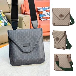 Ophidia Neo Man Messenger Bag Retro Luxury Cuero genuino Clásico Solapa Bolsas de hombro Diseñador Tote Bolso Clutch Verano Mujer Tiger Head Cross Body Bag