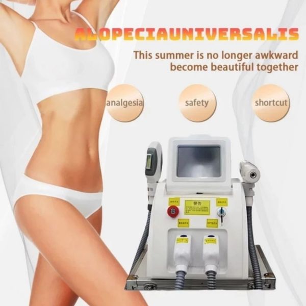 Opt 2 en 1 épilation au laser pour femmeshommes 600,00 Machine de rajeunissement portable multifonction Ipl Ice Cool Système d'épilation Refroidissement Beauty Machine