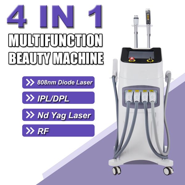 OPT IPL Máquina de depilación láser Nd Yag Tattoo Tattoo Pigment Cicatrices Removalte RF Beauty CARA DE REJUENTA EQUIPO DE REJUENTA SALON USO HOGAR